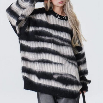 Oversized Stripe Sweater