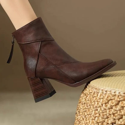 High Heeled Ankle Boots