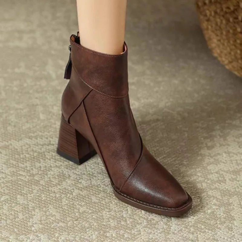 High Heeled Ankle Boots